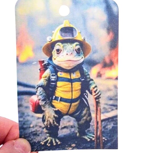 16 Pc Set! Working Class Frogs Large Gift & Journal Tags - Picture 3 of 6